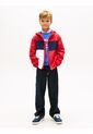 Chaqueta Roja Con Capota Y Logo Color Block Tommy Hilfiger de Tommy Hilfiger