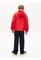 Chaqueta Roja Con Capota Y Logo Color Block Tommy Hilfiger de Tommy Hilfiger