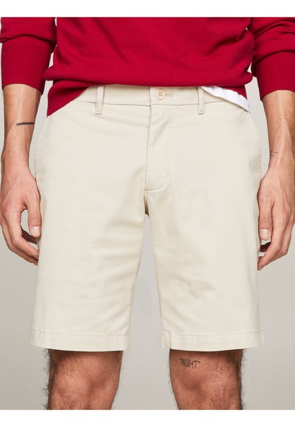 Bermuda Beige Chino Brooklyn Colección 1985 Tommy Hilfiger