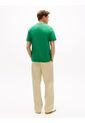 Camiseta Verde De Cuello Redondo Con Logo Bordado Tommy Hilfiger de Tommy Hilfiger