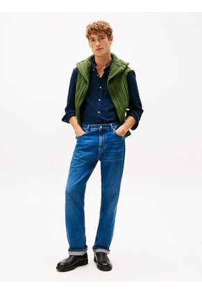 Camiseta Multicolor Manga Larga De Punto Piqué Featherweight Tommy Hilfiger