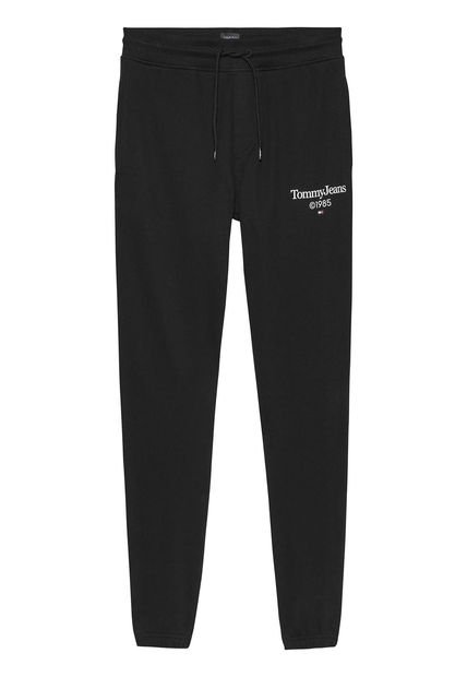 Joggers Negro Gráfico Con Logo Tommy Jeans