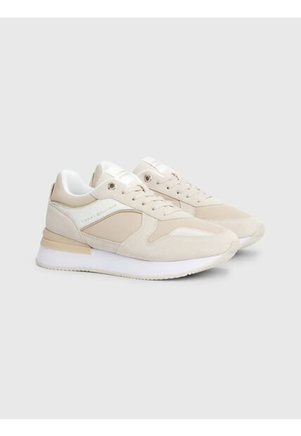 Tenis Beige De Running Elevated Medias Tommy Hilfiger