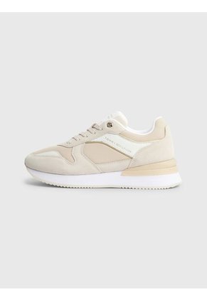 Tenis Beige De Running Elevated Medias Tommy Hilfiger