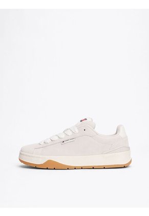 Tenis Gris De Ante Con Cordones Tommy Hilfiger