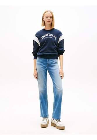 Jeans Azul Layra Talle Alto De Corte Slim Tommy Jeans Tommy Hilfiger