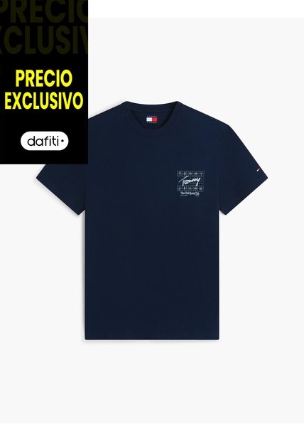 Camiseta Multicolor De Corte Regular Con Logo Script Bordado Tommy Jeans