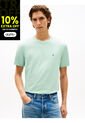 Camiseta Verde De Cuello Redondo Con Logo Bordado Tommy Hilfiger de Tommy Hilfiger