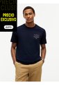 Camiseta Azul De Cuello Redondo Con Logo Estampado Gráfico Tommy Hilfiger de Tommy Hilfiger