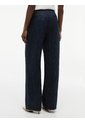 Pantalón Azul De Pierna Ancha Con Raya Diplomática Y Lino Tommy Hilfiger de Tommy Hilfiger