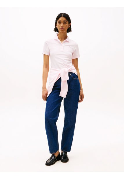 Polo Rosa 1985 Collection Slim De Piqué Tommy Hilfiger