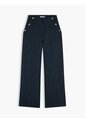 Pantalón Azul De Pierna Ancha Con Raya Diplomática Y Lino Tommy Hilfiger de Tommy Hilfiger
