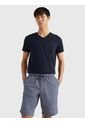 Camiseta Slim Fit Azul Cuello En V Esencial Algodón Para Hombre Tommy Hilfiger de Tommy Hilfiger