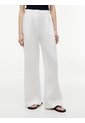 Pantalón Blanco De Pierna Ancha En Mezcla De Lino Tommy Hilfiger de Tommy Hilfiger