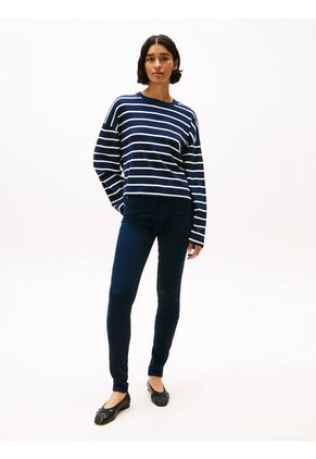 Jeans Azul Como Ceñidos De Talle Medio Tommy Hilfiger