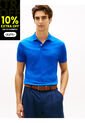 Polo Azul De Punto Interlock De Corte Regular Tommy Hilfiger de Tommy Hilfiger