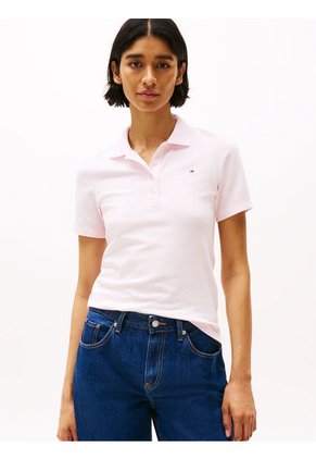 Polo Rosa 1985 Collection Slim De Piqué Tommy Hilfiger