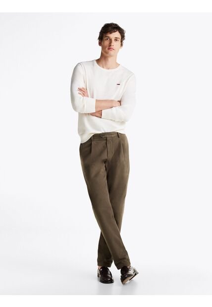 Saco Blanco De Cuello Redondo Con Logo Bordado Tommy Hilfiger