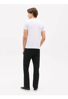 Camiseta Blanca Slim Fit Cuello V Esencial Algodón Tommy Hilfiger