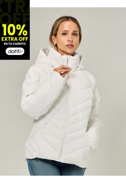 Chaqueta Blanca Ligera Acolchada Tommy Hilfiger