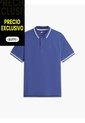 Polo Azul De Corte Regular Ribeteado Con Logo Tommy Jeans de Tommy Hilfiger