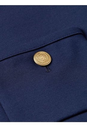 Chaqueta Azul De Punto Con Botones Tommy Hilfiger