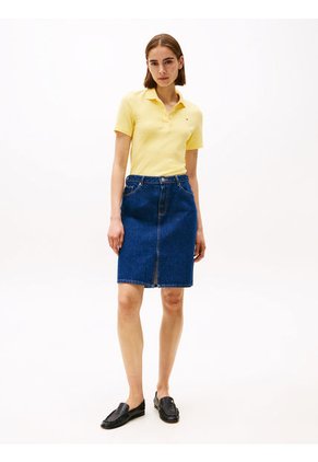 Polo Amarillo 1985 Collection Slim De Piqué Tommy Hilfiger