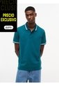 Polo Verde De Corte Regular Ribeteado Con Logo Tommy Jeans de Tommy Hilfiger