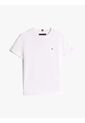 Camiseta Blanca De Punto Con Logo Bordado Tommy Hilfiger de Tommy Hilfiger