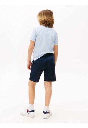 Bermudas Azul Con Logo Gráfico Tommy Hilfiger