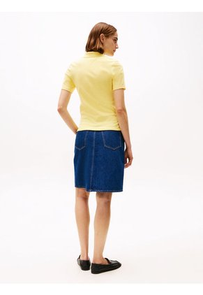 Polo Amarillo 1985 Collection Slim De Piqué Tommy Hilfiger