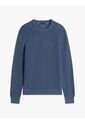 Saco Azul Con Cuello Redondo Y Logo Bordado Tommy Hilfiger de Tommy Hilfiger