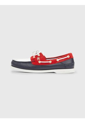 Náuticos De Cuero Con Diseño Color Block Mujer  Tommy Hilfiger