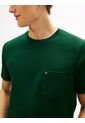 Camiseta Verde De Cuello Redondo Con Bolsillo Tommy Hilfiger de Tommy Hilfiger