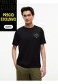 Camiseta Negra De Cuello Redondo Con Logo Estampado Gráfico Tommy Hilfiger de Tommy Hilfiger