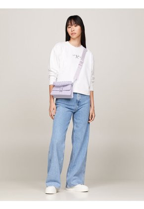 Bolso Blanco Bandolera Pequeño Con Cinta Tommy Jeans Tommy Hilfiger