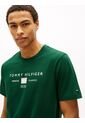 Camiseta Verde De Punto Con Logo Tommy Hilfiger de Tommy Hilfiger