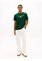 Camiseta Verde De Punto Con Logo Tommy Hilfiger de Tommy Hilfiger