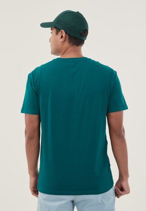 Camiseta Verde-Blanco Tommy Jeans