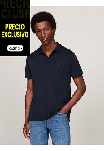Polo Azul Essential De Corte Regular Con Logo Tommy Hilfiger Tommy Hilfiger