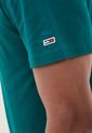 Camiseta Verde-Blanco Tommy Jeans de Tommy Hilfiger
