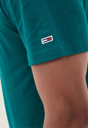 Camiseta Verde-Blanco Tommy Jeans