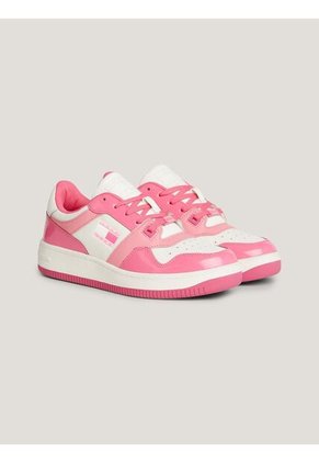 Tenis Rosa De Baloncesto Retro De Charol Tommy Hilfiger