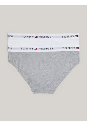 Pack Blanco De 2 Pantys Signature Con Inscripción Tommy Hilfiger