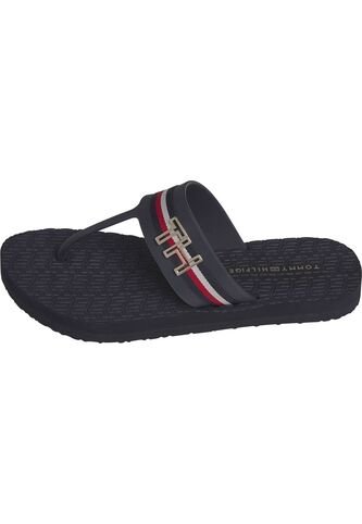 Sandalias Azul De Playa Con Rayas Globales Y Detalles De Herraje Tommy Hilfiger Tommy Hilfiger