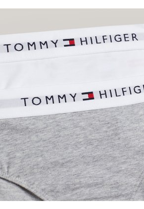 Pack Blanco De 2 Pantys Signature Con Inscripción Tommy Hilfiger