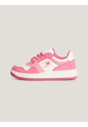Tenis Rosa De Baloncesto Retro De Charol Tommy Hilfiger