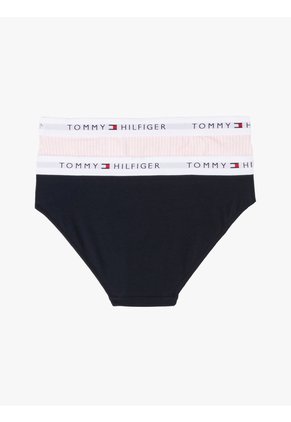 Pack Multicolor De 2 Pantys Signature Con Inscripción Tommy Hilfiger