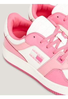 Tenis Rosa De Baloncesto Retro De Charol Tommy Hilfiger