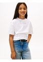 Camiseta Blanca De Punto Con Logo Engomado Tommy Hilfiger de Tommy Hilfiger